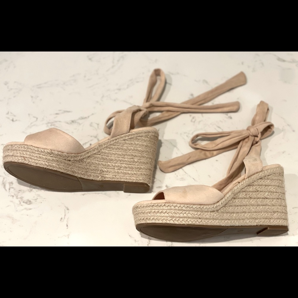 Platform Wedge Open-toe Espadrilles